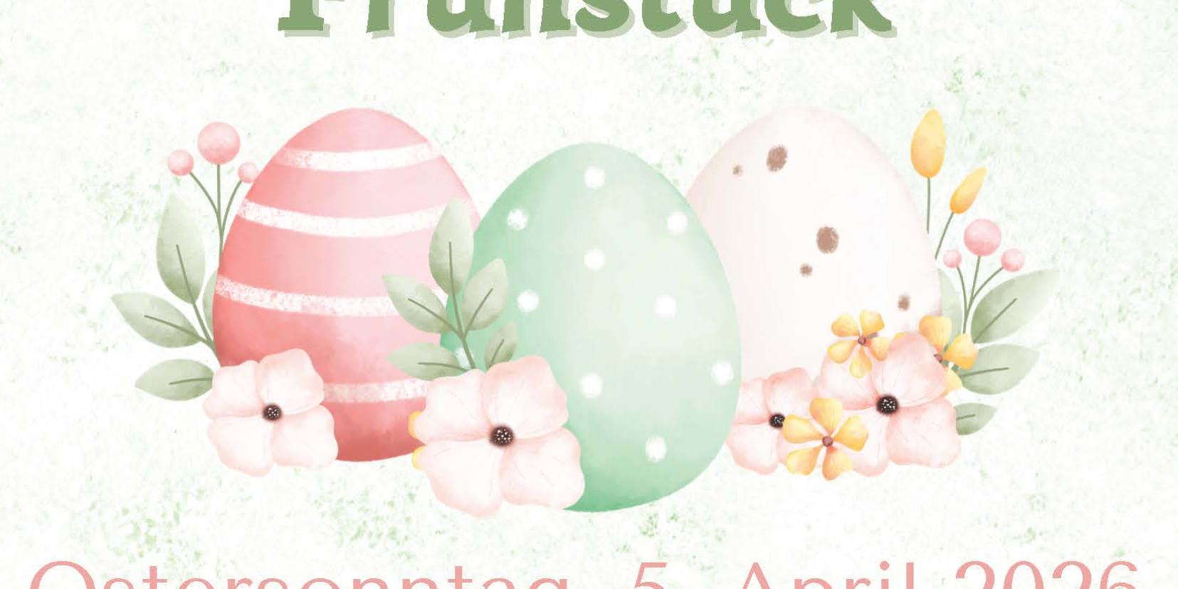 Grün Rosa Floral Wasserfarben Frühstück Ostern Einladung