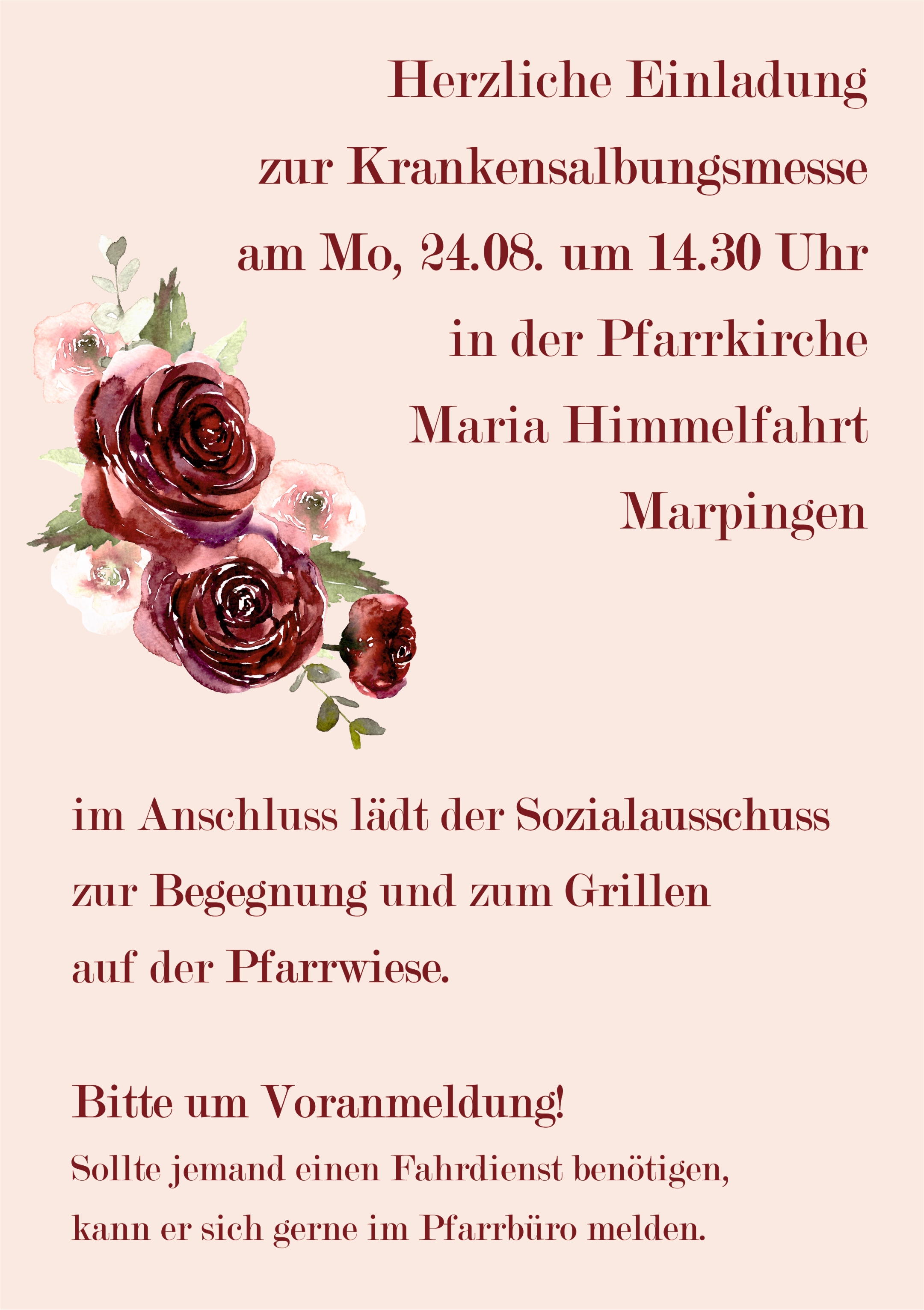 Krankensalbungsmesse Marpingen 2026