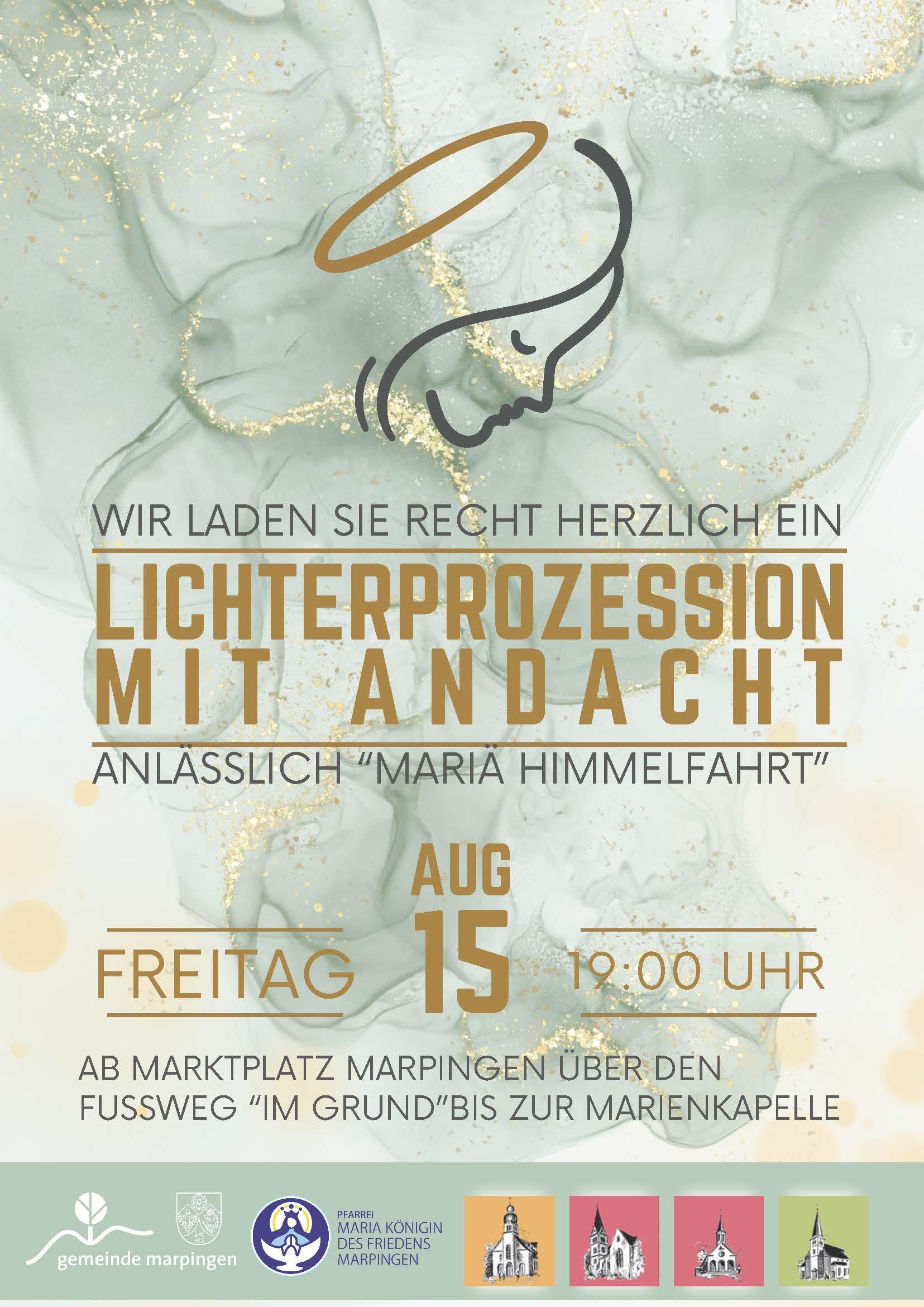 Lichterprozession mit Andacht