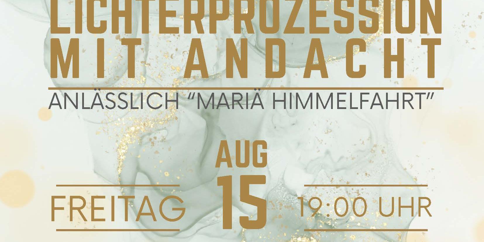 Lichterprozession mit Andacht