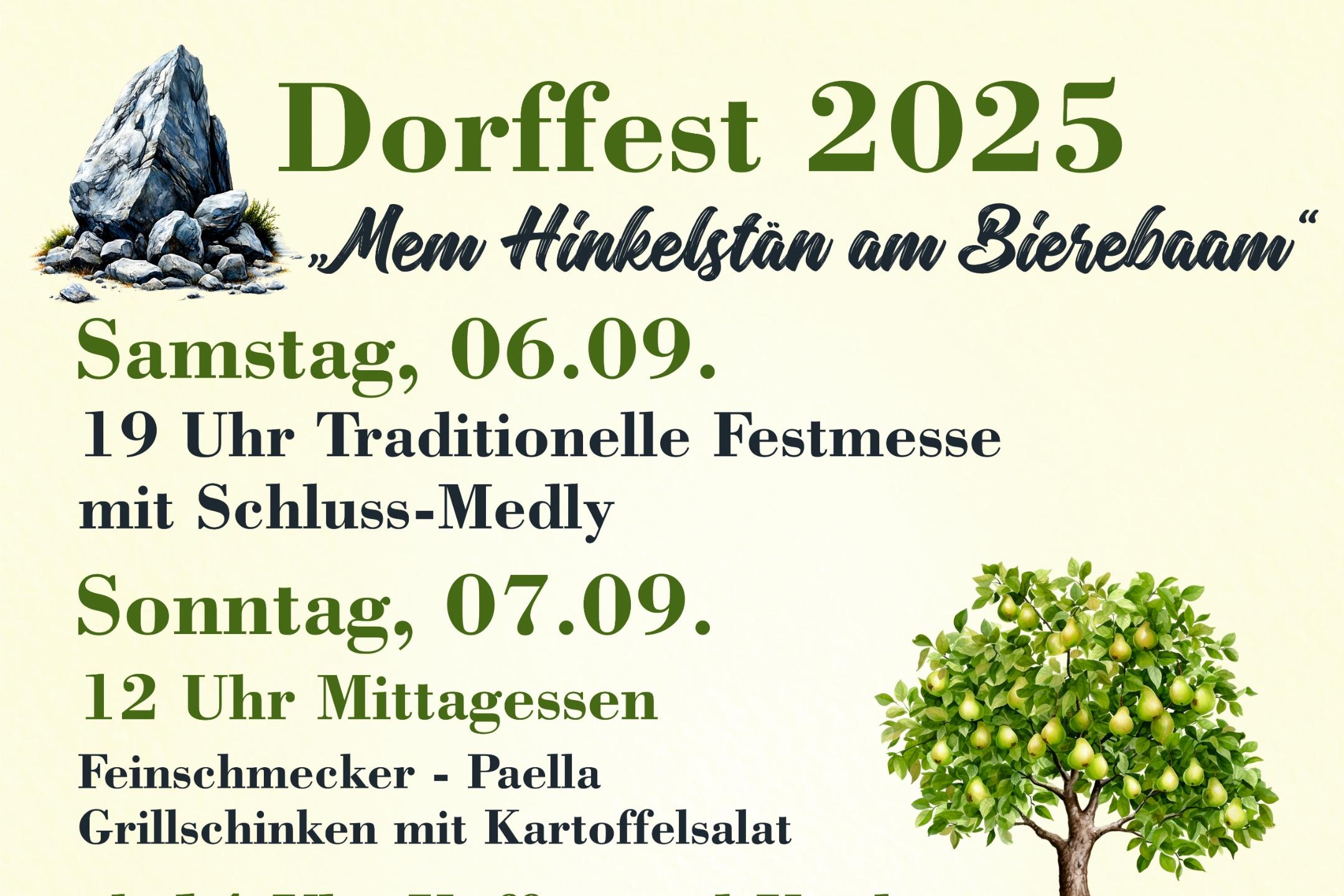 Plakat Dorffest 2025 mit Samstag-aktuell_2