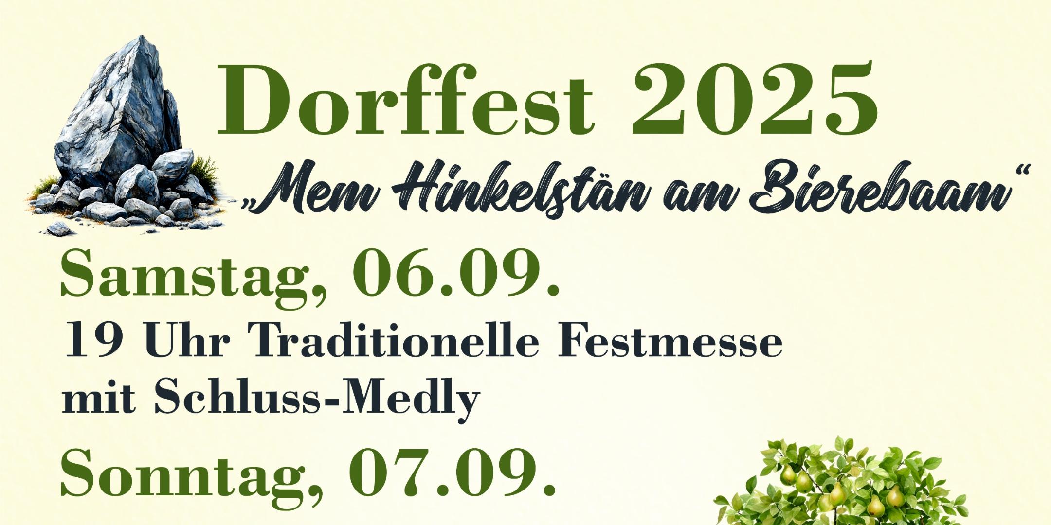 Plakat Dorffest 2025 mit Samstag-aktuell_2