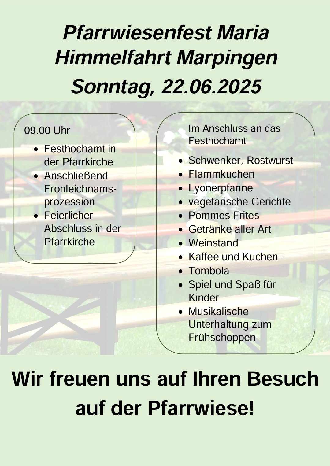 Plakat Pfarrwiesenfest