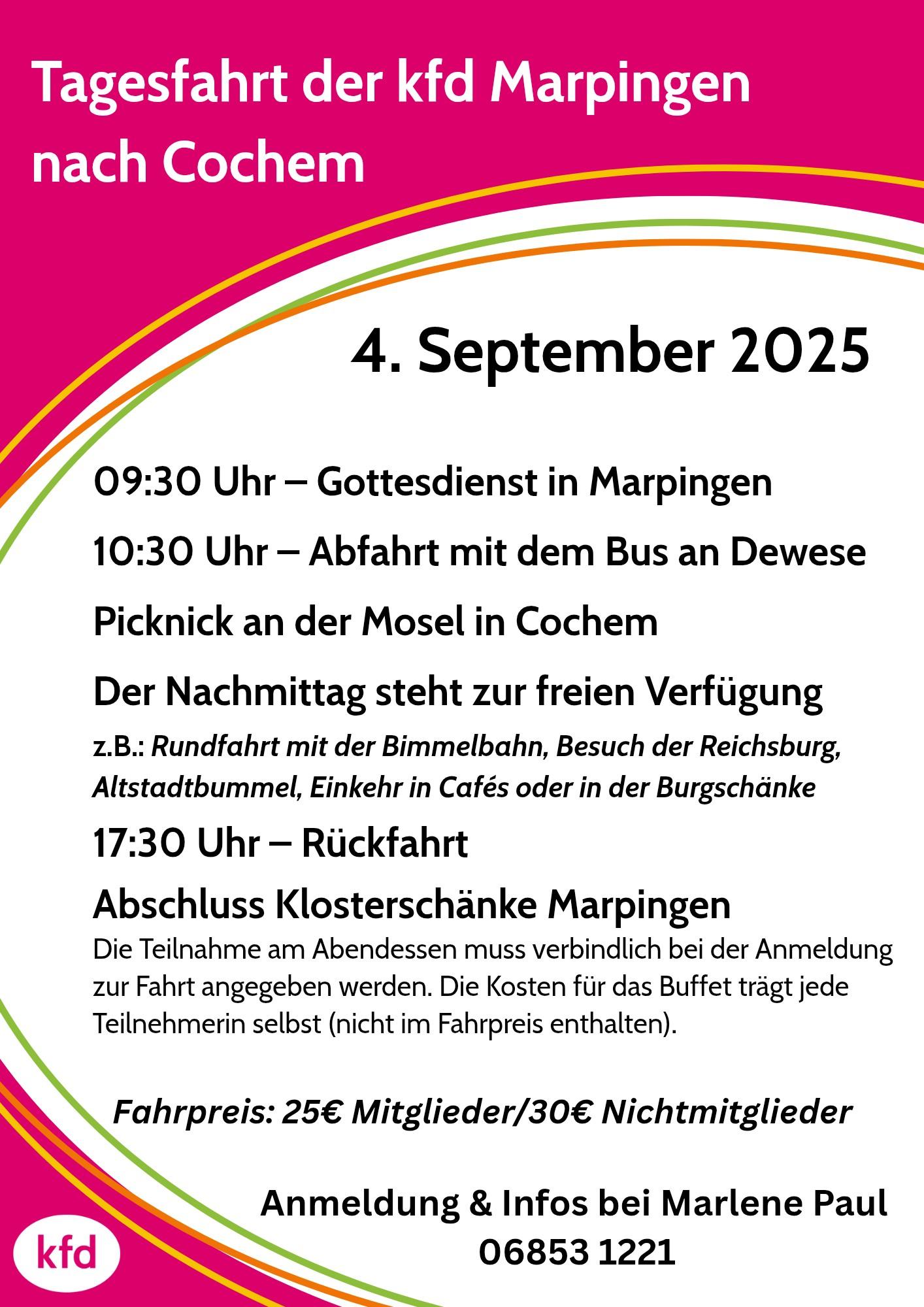 Tagesfahrt kfd Marpingen nach Cochem_20250723_150714 Plakat
